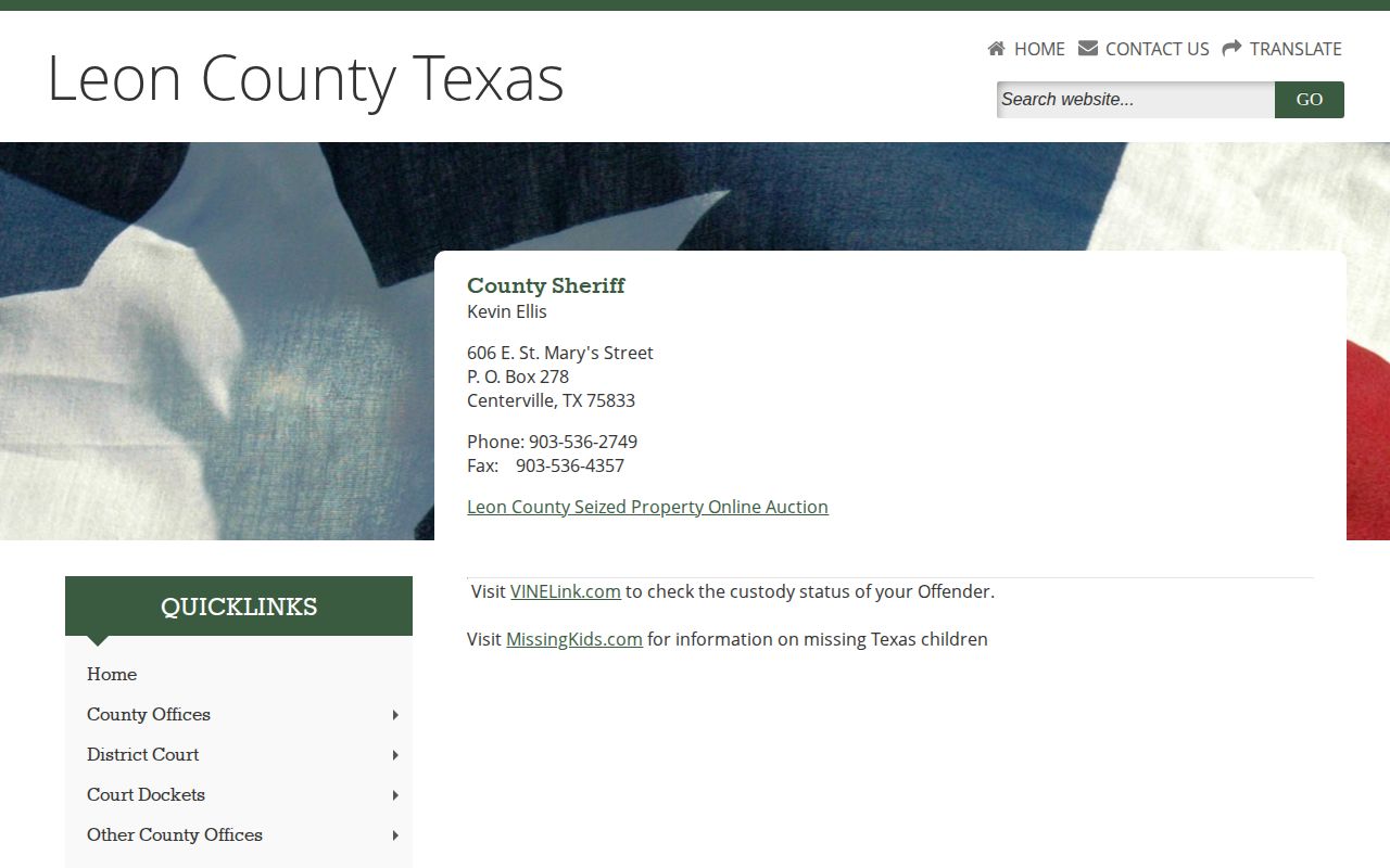 Leon County Sheriff source for 24-hour release confirmation